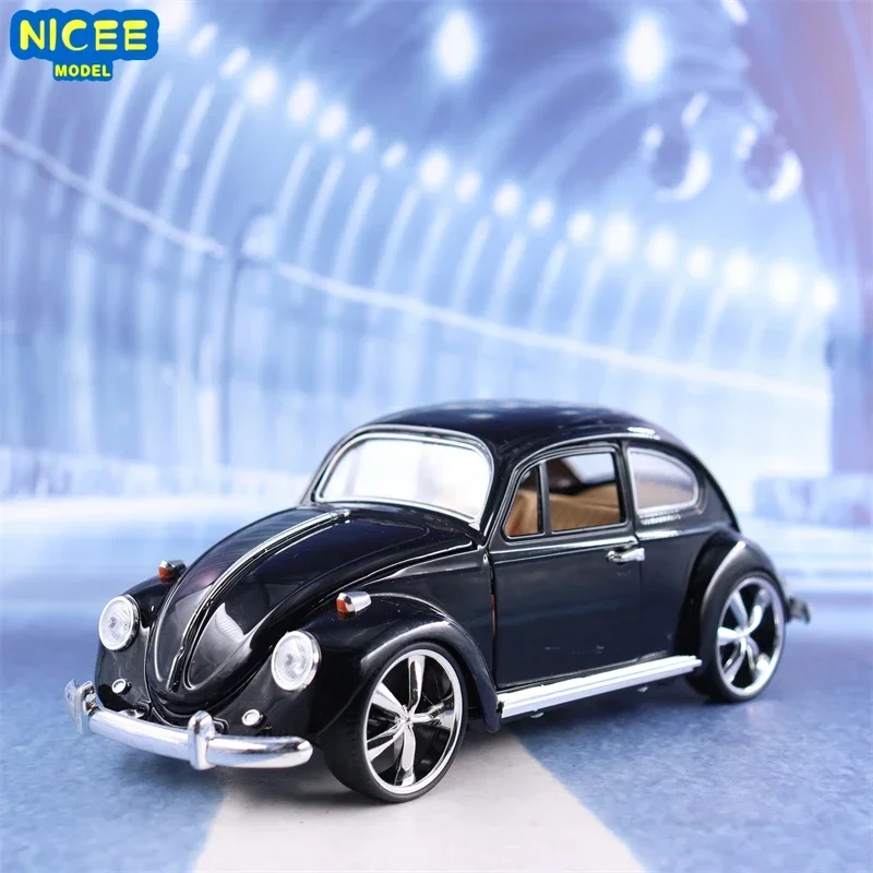 

1:18 Beetle, классический автомобиль, высокая имитация литья под давлением автомобиля, модель из металлического сплава, украшение автомобиля, коллекция подарков F459