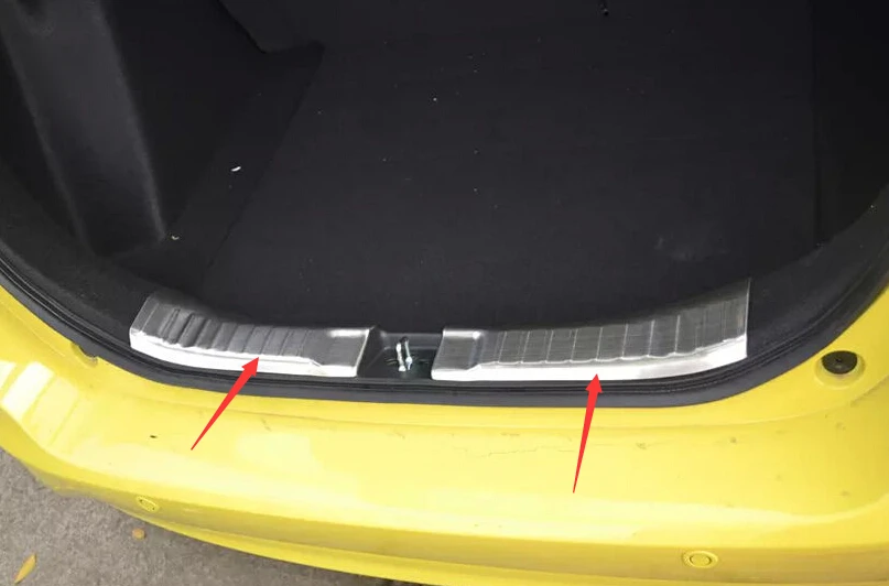 

Rear Trunk Bumper Sill Fender Pad Skid Plate Protector Guard Cover Trim For Honda FIT JAZZ 2014 - 2019 Car Interior Accessories