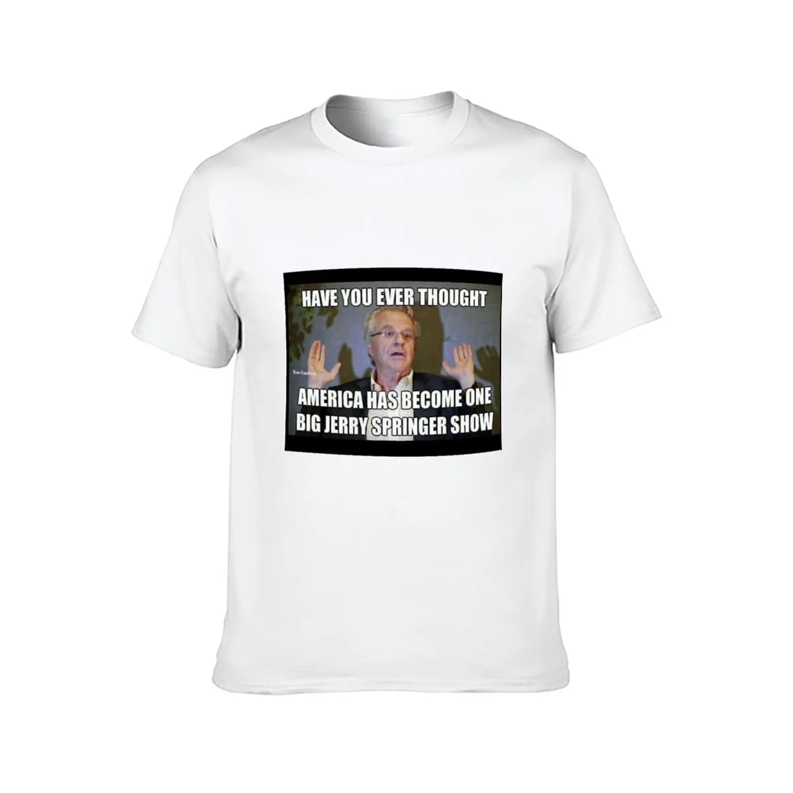 جيري سبرينغر الفكاهة تي شيرت مطبوعة تي شيرت للرجل تي شيرت رجل عادي تي شيرت #2