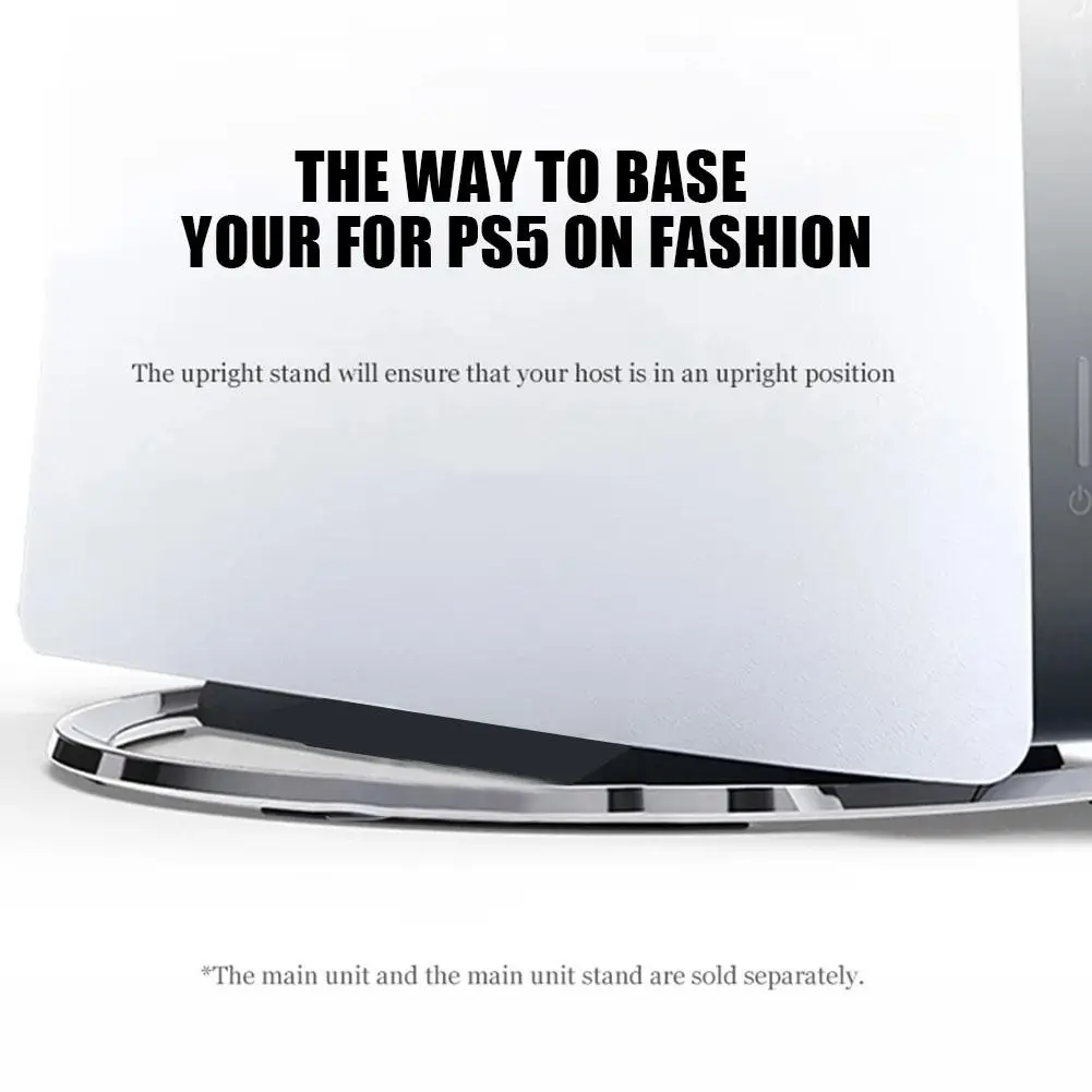 For Slim Game Console Metal Vertical Stand Holder Desktop Stand for ps5 Slim Optical Drive/digital Version Base Game Accessa