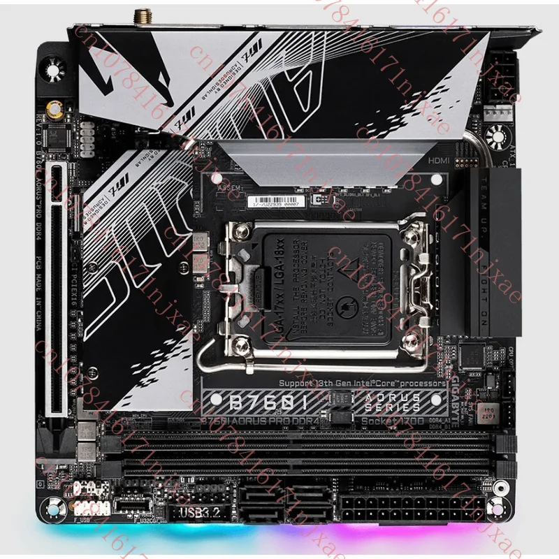 Płyta główna Intel B760 Mini-ITX dla GIGABYTE B760I AORUS PRO DDR4 LGA 1700.