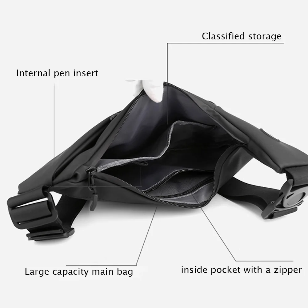 Men's Waist Bag Crossbody Sling Banana Bags Waterproof Large Capacity Shoulder Outdoor Backpack Portable Chest for Men 2023 New