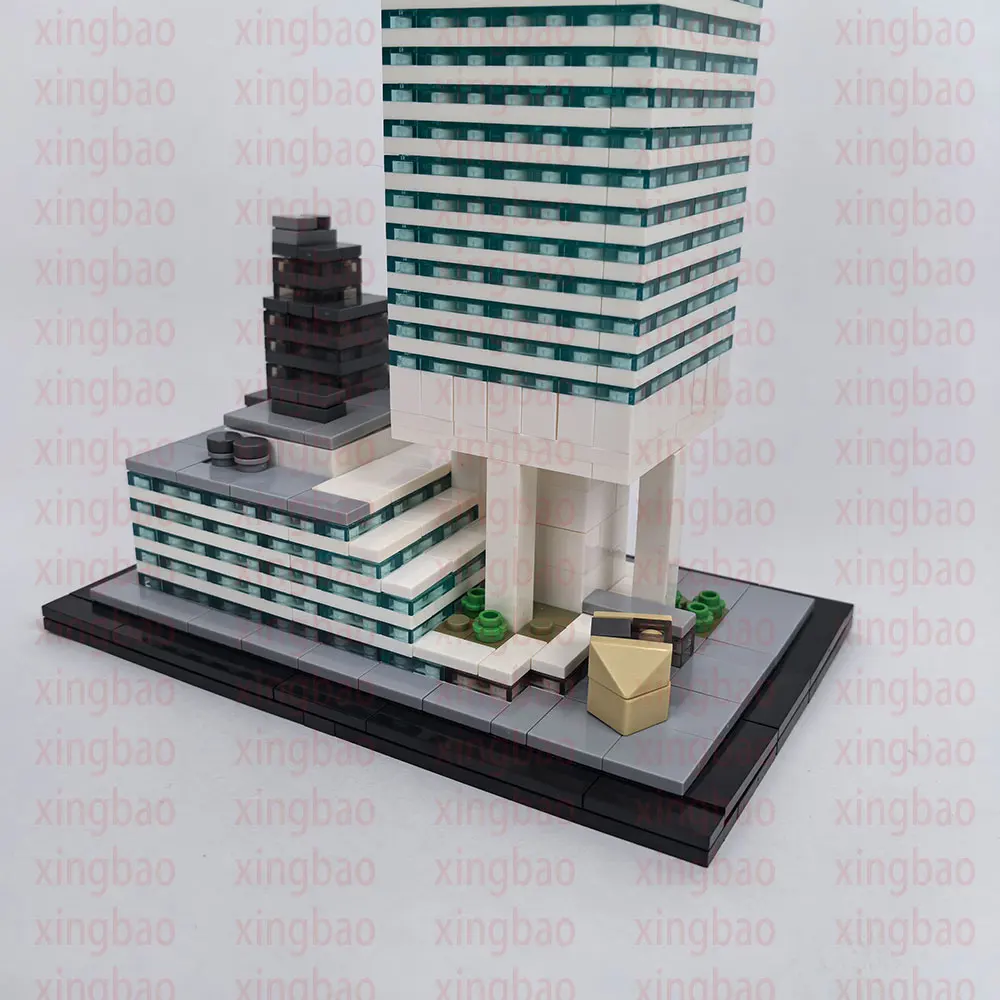 1110 Uds. MOC Citigroup Center escala 1:800 modelo rascacielos bloques de construcción juguetes regalos de cumpleaños y Navidad