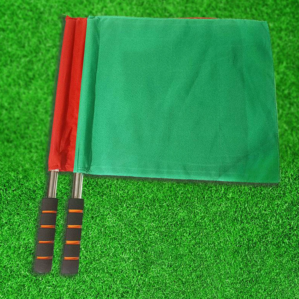 

4pcs Stainless Steel Flags for Sports Football Equipment Lightweight Hand Signal Competition Traffic Corner