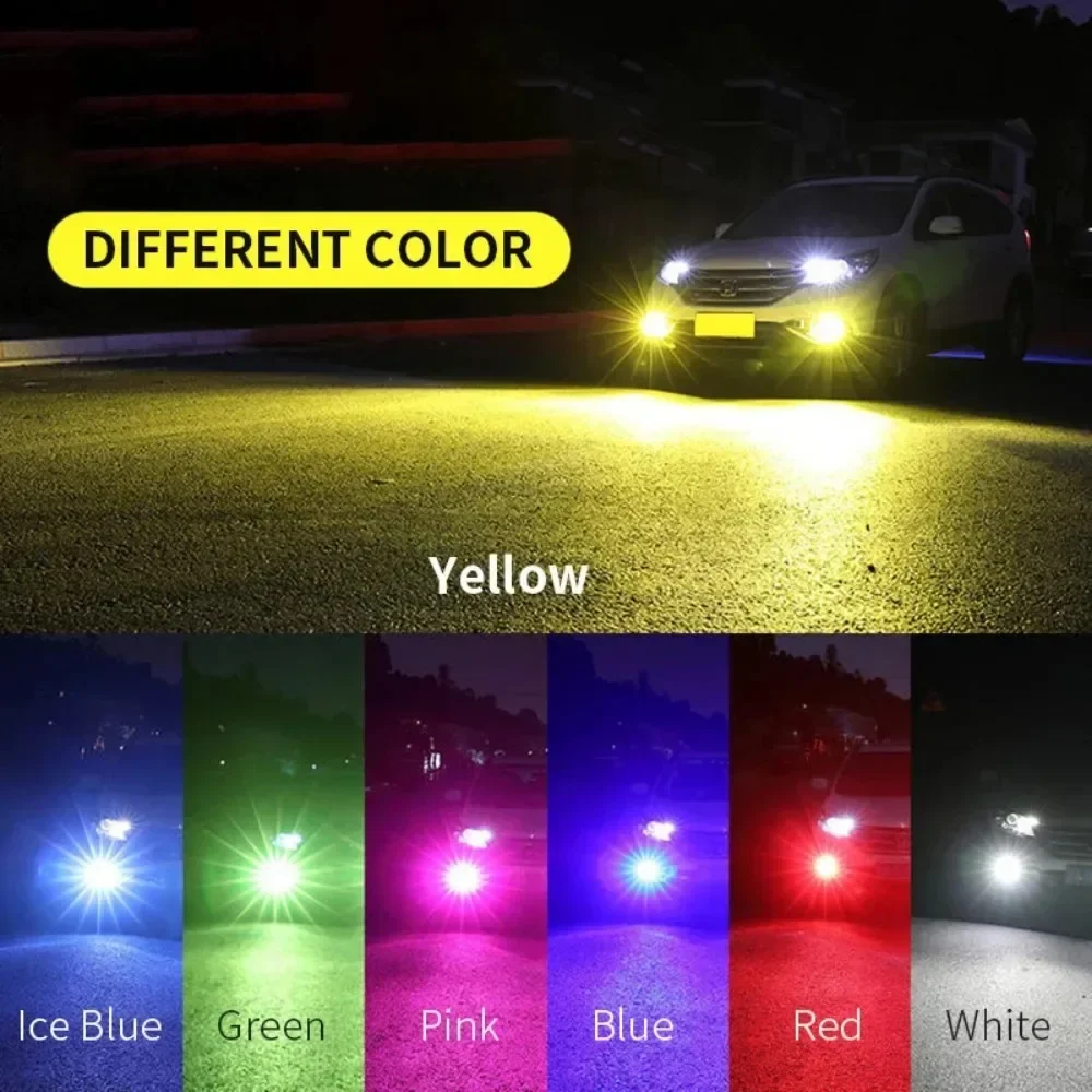 Car LED Fog Light H11H7 9005 9006 with Flashing Emergency Warning Strobe Led Light 9005 9006 H3 880 88112V 24Leds Auto Lights