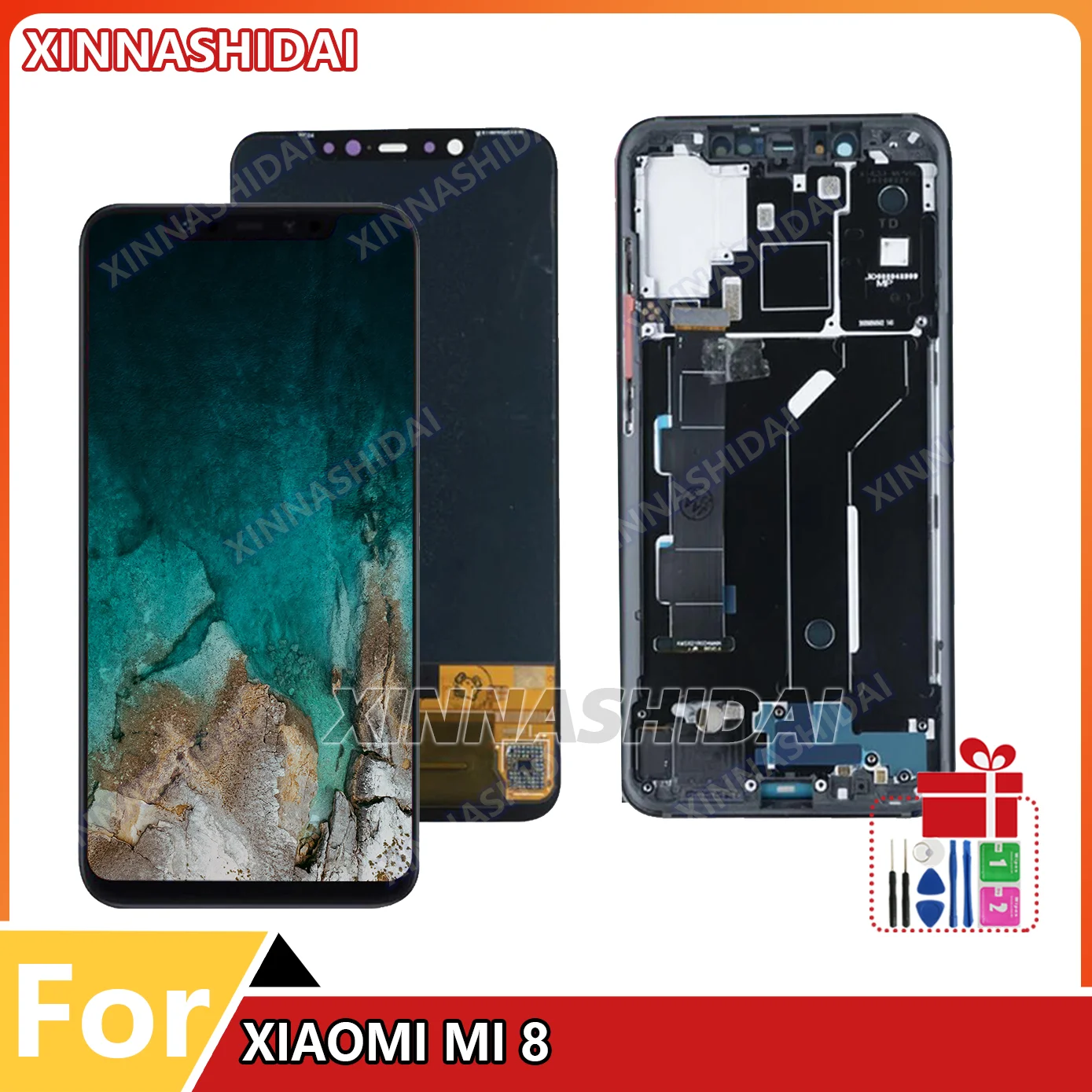 AMOLED For Xiaomi Mi 8 LCD Display For Xiaomi Mi8 Touch Screen Digitizer Screen Repair withFrame M1803E1A ScreenReplace