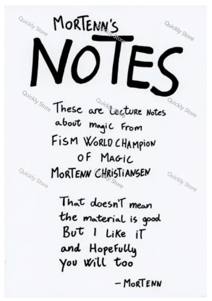 Mortenn's Notes by Mortenn Christiansen Magic tricks (Instant Download) Quickly send