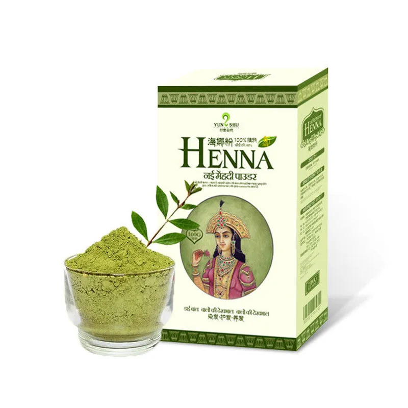 

100g Indian Pure Plant Henna Powder Hair Dye Black Dark Brown Cover White Hair Nourishing Hair Care Indigo Hair Dyeing Powder