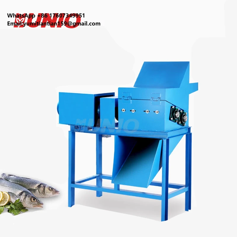 Electric Frozen Fish Cutting Shredding Processing Equipment Crab Breeding Use Frozen Shrimp Block Chopper Crushing Machine