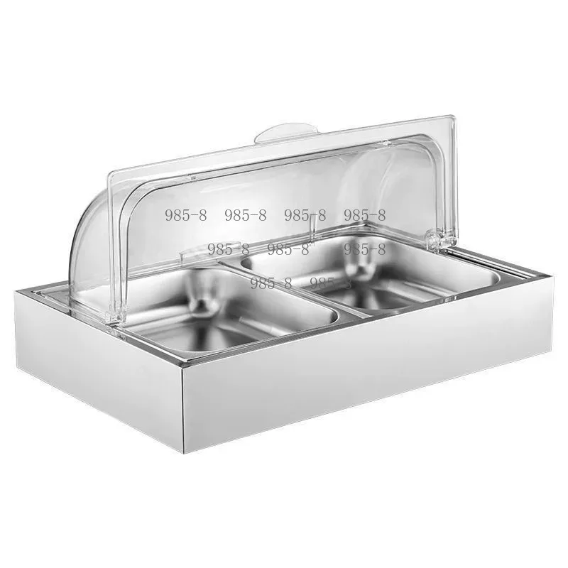 Commercial Refrigerated Food Display Counter, Hotel Buffet Seafood Fresh Keeping Chilled Table