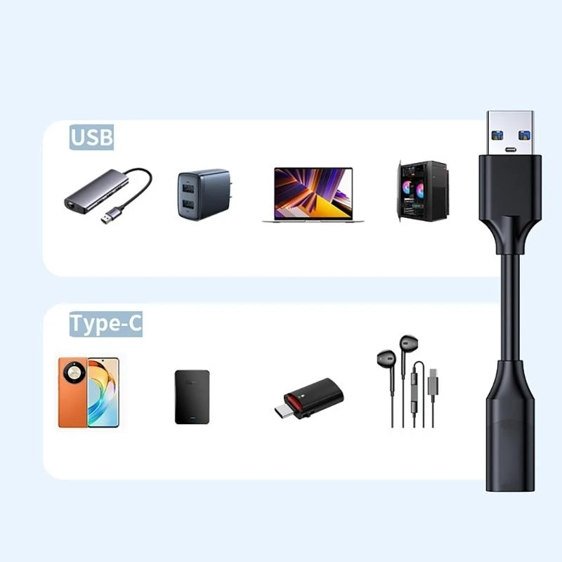 DXAB USB 3.2 Male To Type C Female Adapter Cable For Rapid Data Transfer 10Gbps