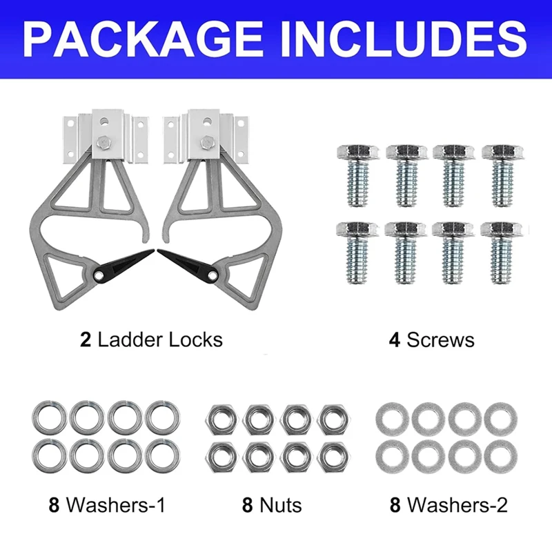 Aluminum Extension Ladder Locks Compatible With For Werner,Suitable For 28-11 Rung Lock Kit,Extension Ladder Accessories