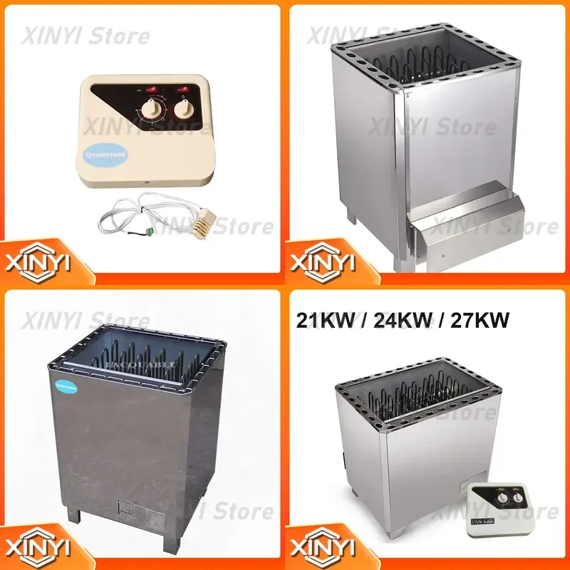 for 21kw 24kw 27kw Big Power Sauna Heater 380V Dry Steaming Machine Home Use Heating Furnace Room Spa Room