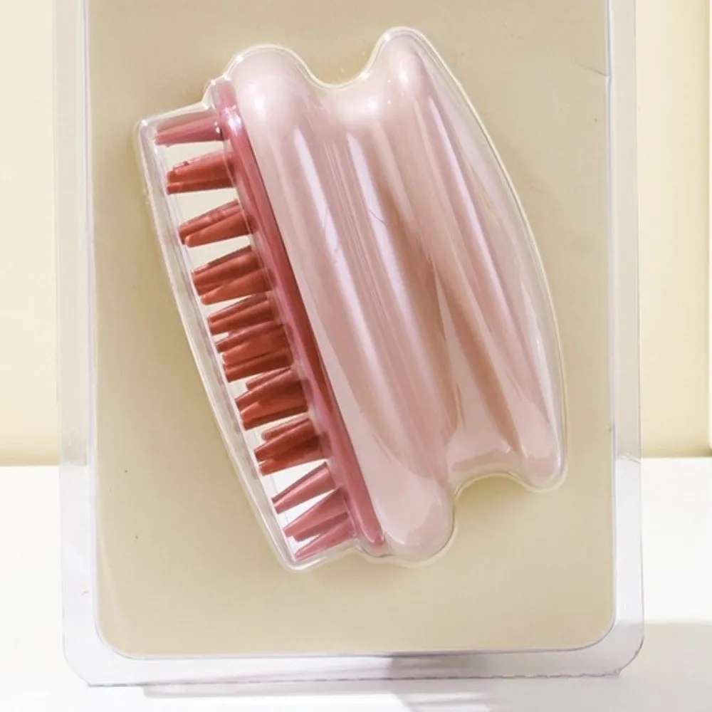 Soft Silicone Massage Comb Handle Design Stress Relax Shampoo Brush Skin Friendly Head Massage Hair Scalp Massager