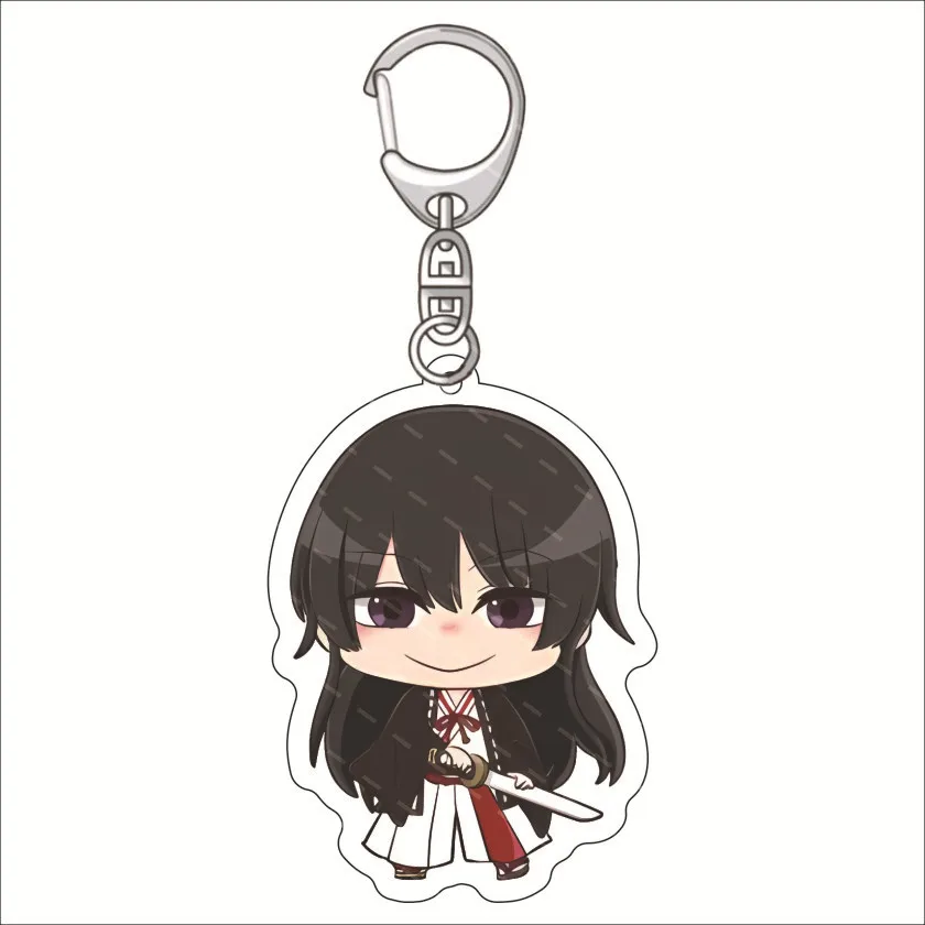 Anime Charm Jigokuraku Kirima Key Chain Hell's Paradise Acrylic Key Rings Backpack Handbag Ornaments Fans Collectible Toys Gifts