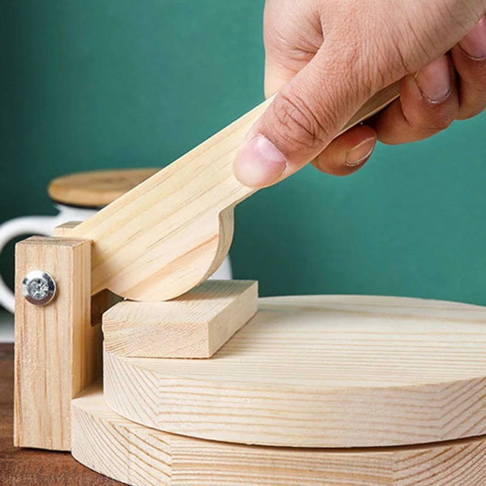 &A11I Upgraded Dough Pressing Tool Dough Presser Wooden Dumpling Skin Dough Presser Household Baking Pastry Tool D