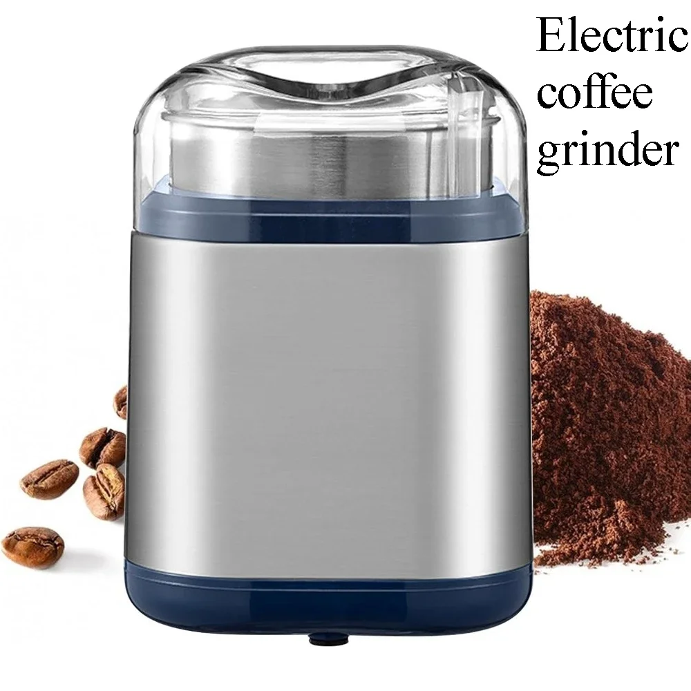 Home Electric Coffee Grinder Multifunctional Spice Grinder Stainless Steel Blade Grinder Fine Powder Easy Touch Operate Home Use