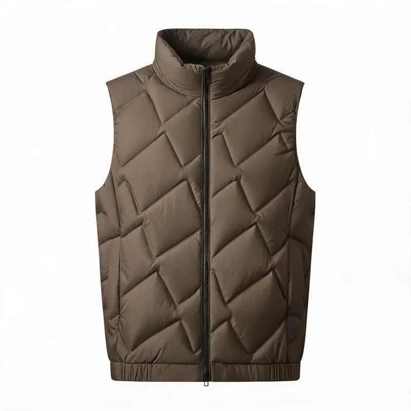 2026 Autumn-Winter New Men's Stand-Up Collar Down Jacket 90-Ring Down Jacket Fashion Lightweight Outerwear