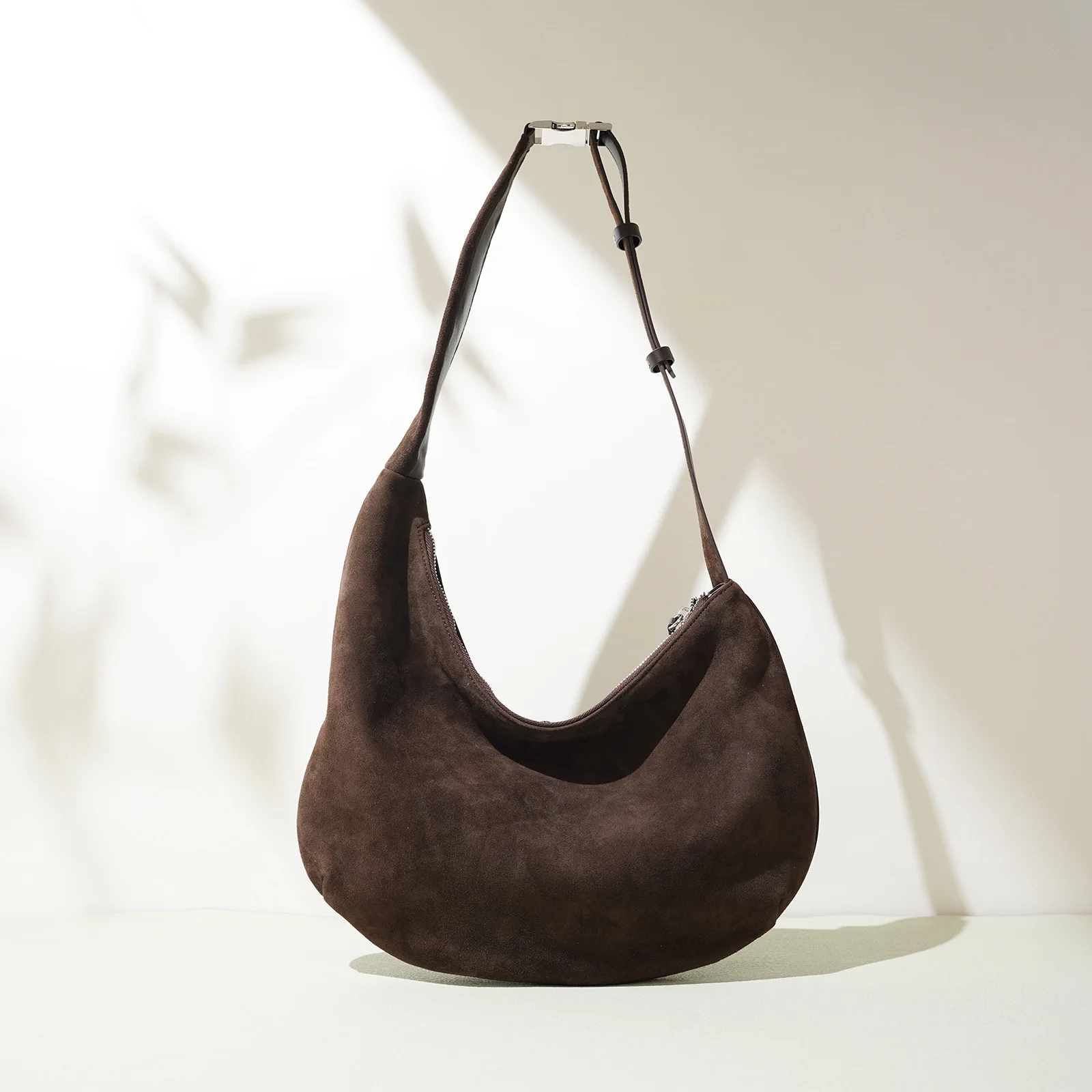 Factory Manufacturer Women's Suede Handbag Top Grain Sheepskin Leather Shoulder Crossbody Bag Tote Fashion Design Wholesale