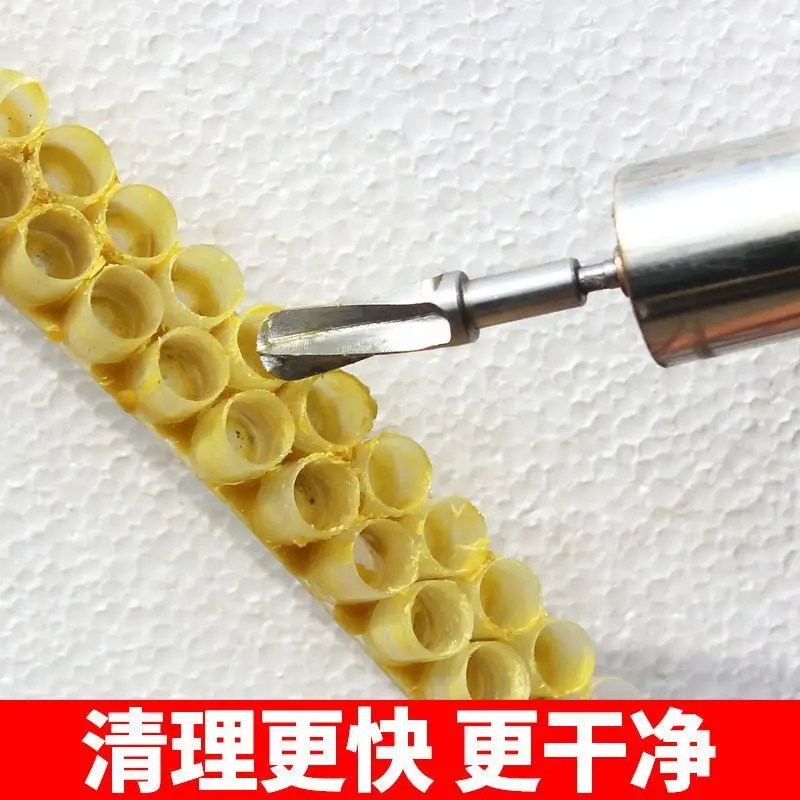 Electric Pulp Bowl Cleaner, Royal Jelly Royal Table Rotating Descaling Tool, Automatic Cleaning Royal Jelly Strip Beekeeping Sup