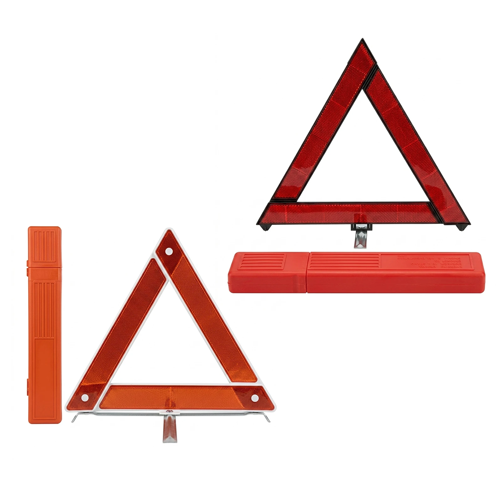 Large National Standard Reflective Triangle Car Warning Sign For Roadside Emergencies And Safety