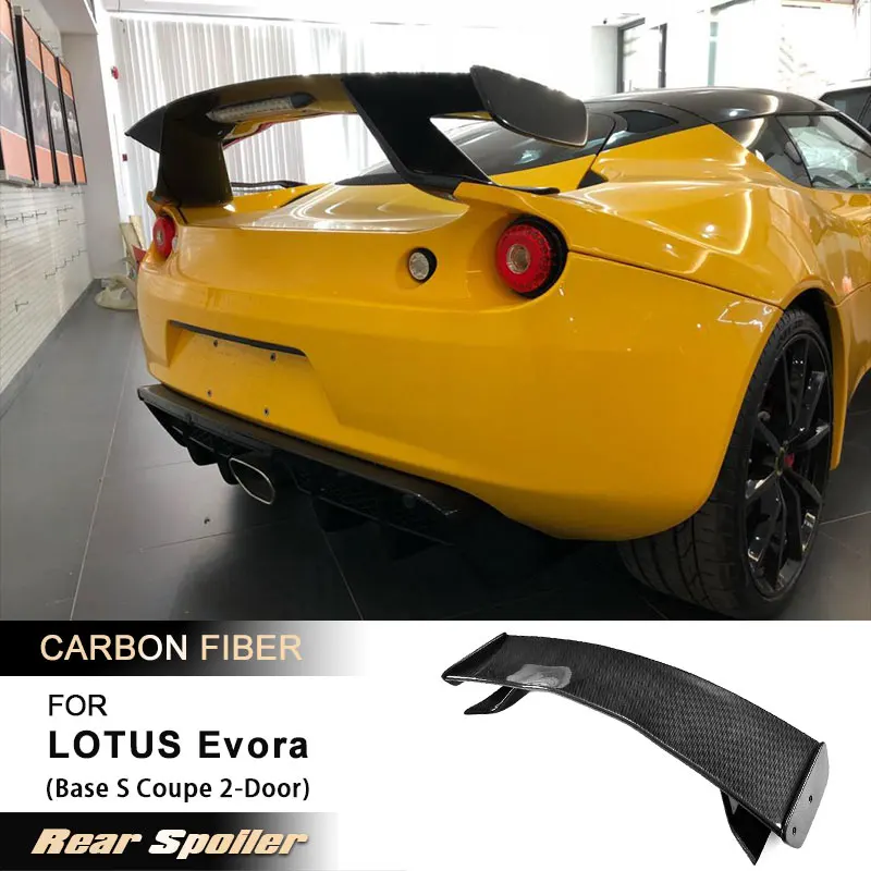 

Car Rear Trunk Spoiler Wing for LOTUS Evora Base S Coupe 2-Door 2010-2016 Carbon Fiber Racing Rear Spoiler Big Customized Wing