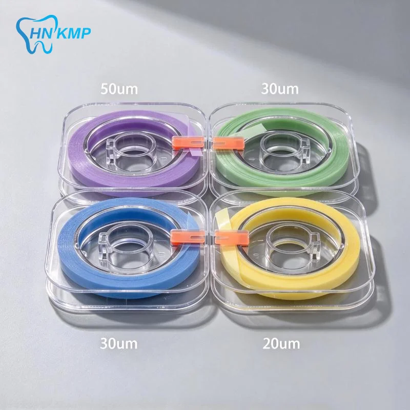 Portable Rolled Dental Polishing Strips 1 Roll Colored Molar Strips 20/30/50um for Travel Oral Cleaning