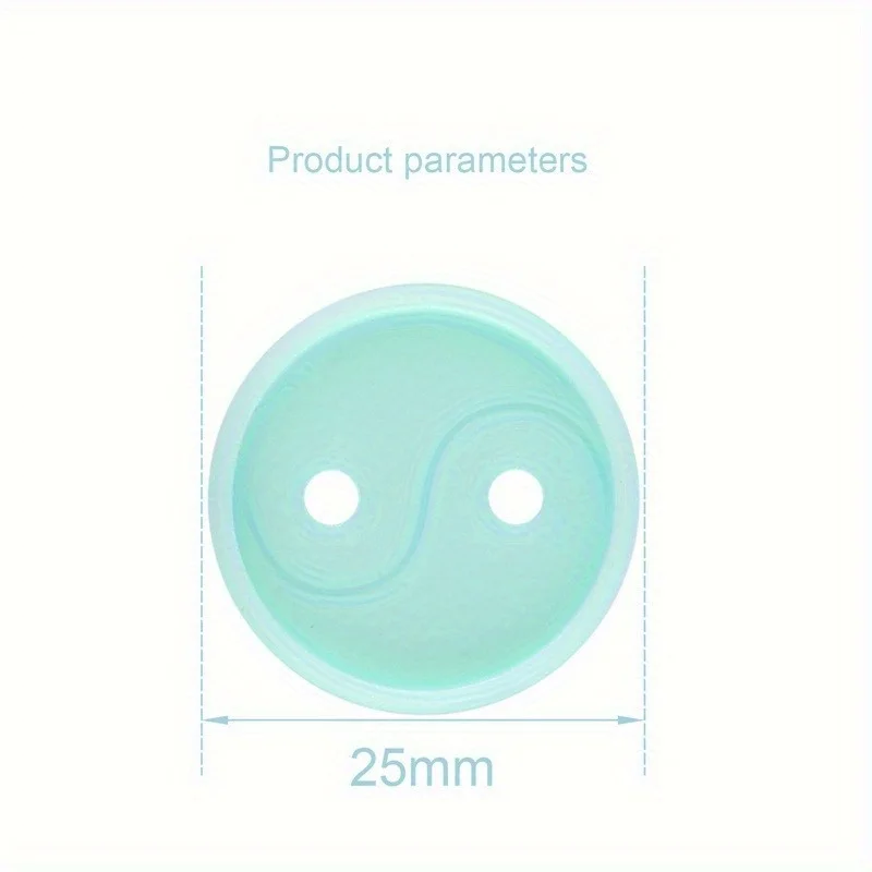 24Pcs/Lot Plastic Binding Rings 28MM Butterfly Loose-leaf Buckle Transparent Buckle Mushroom Hole Notebook Binding Disc Binder