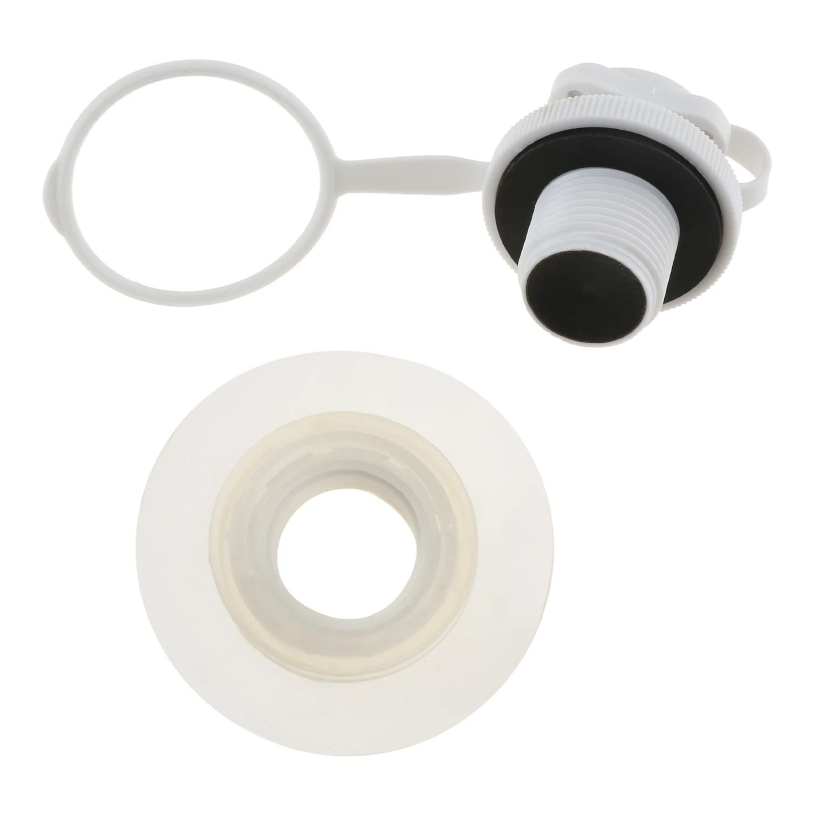 

1pc Air Valve Inflatable Boat Spiral Air Plugs Inflation Replacement Screw with Threaded Cap for Kayak Raft Rubber Dinghy