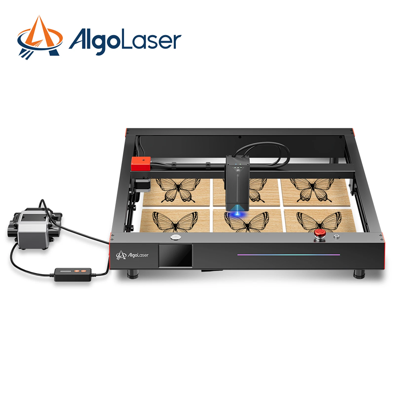 Delta 22W Laser Engraver with Auto Air Assist Pump 500+Color Engraving Fast Speed 3.5'' IPS Screen Support APP/Remote