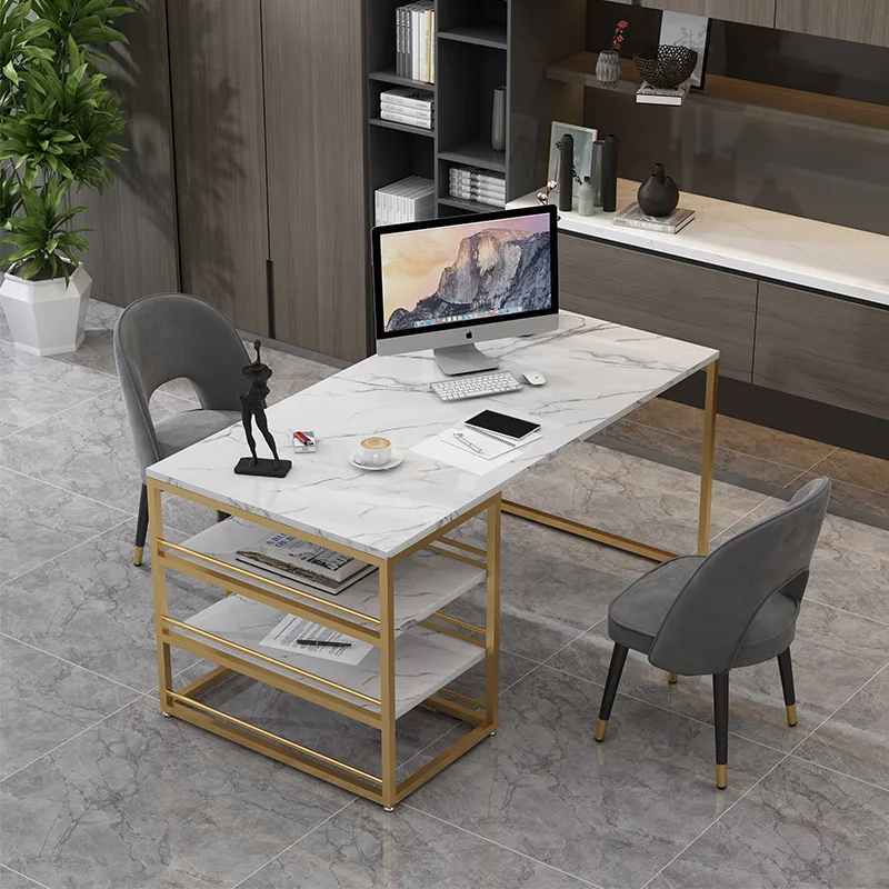 Thuisstudie desktop eenvoudige designer kantoor baas tafel bureau, computer bureau