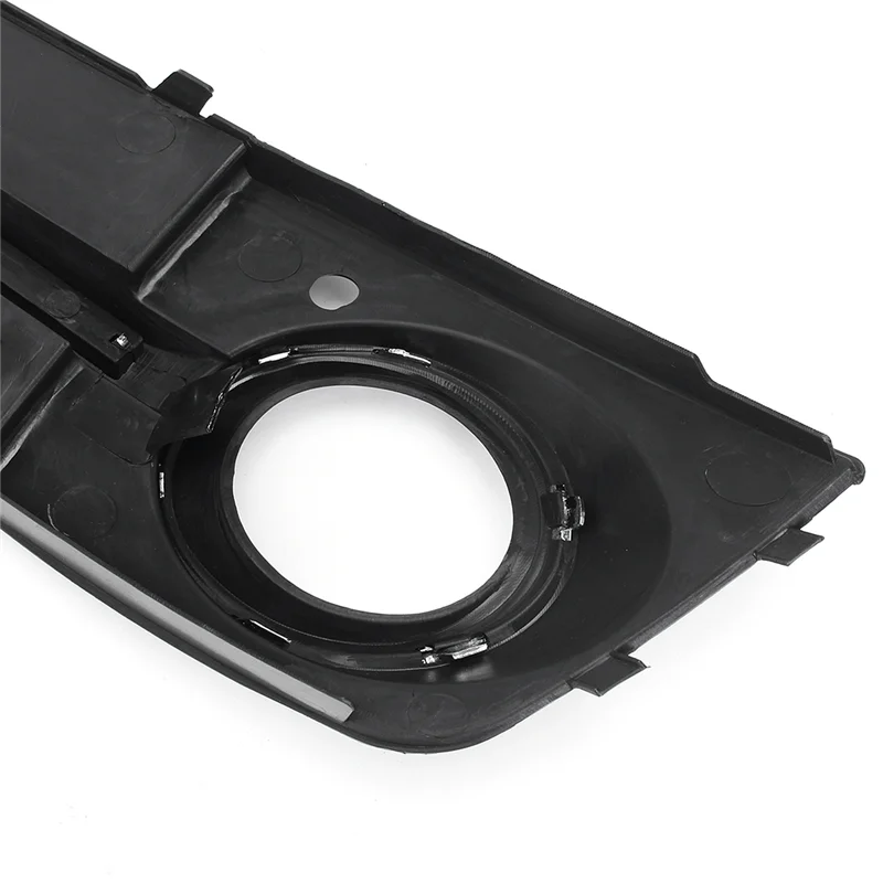 

Plain Glossy Black Car Front Fog Light Mesh Grille Cover For A4 B8 2009-2011 Fog Lamp Honeycomb Grille Cover
