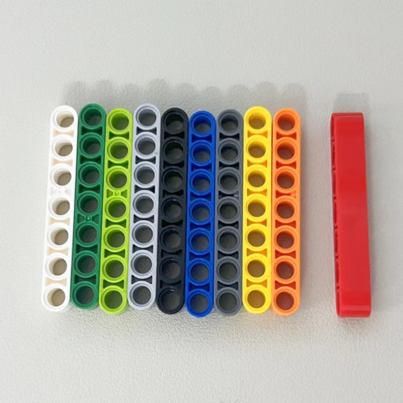 10PCS 32524 Liftarm Thick 1 x 7 Bricks Collections Bulk Modular GBC Toys For Technical MOC Buildings Blocks Gifts