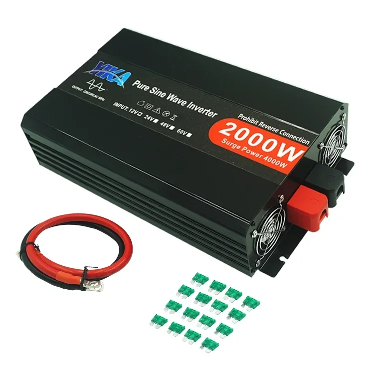 2000W 2000 Watt Off Grid Inverter 24V 110V 2000 W 2KW 2KVA Pure Sine Wave Power Inverter