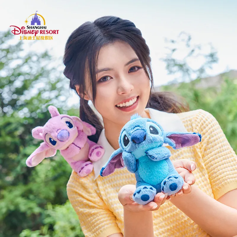 

Original Disney Resort Stitch Plush Toy Mini Sitting Stuffed Plush Magnet Fridge Decoration Kids Birthday Gift Toy