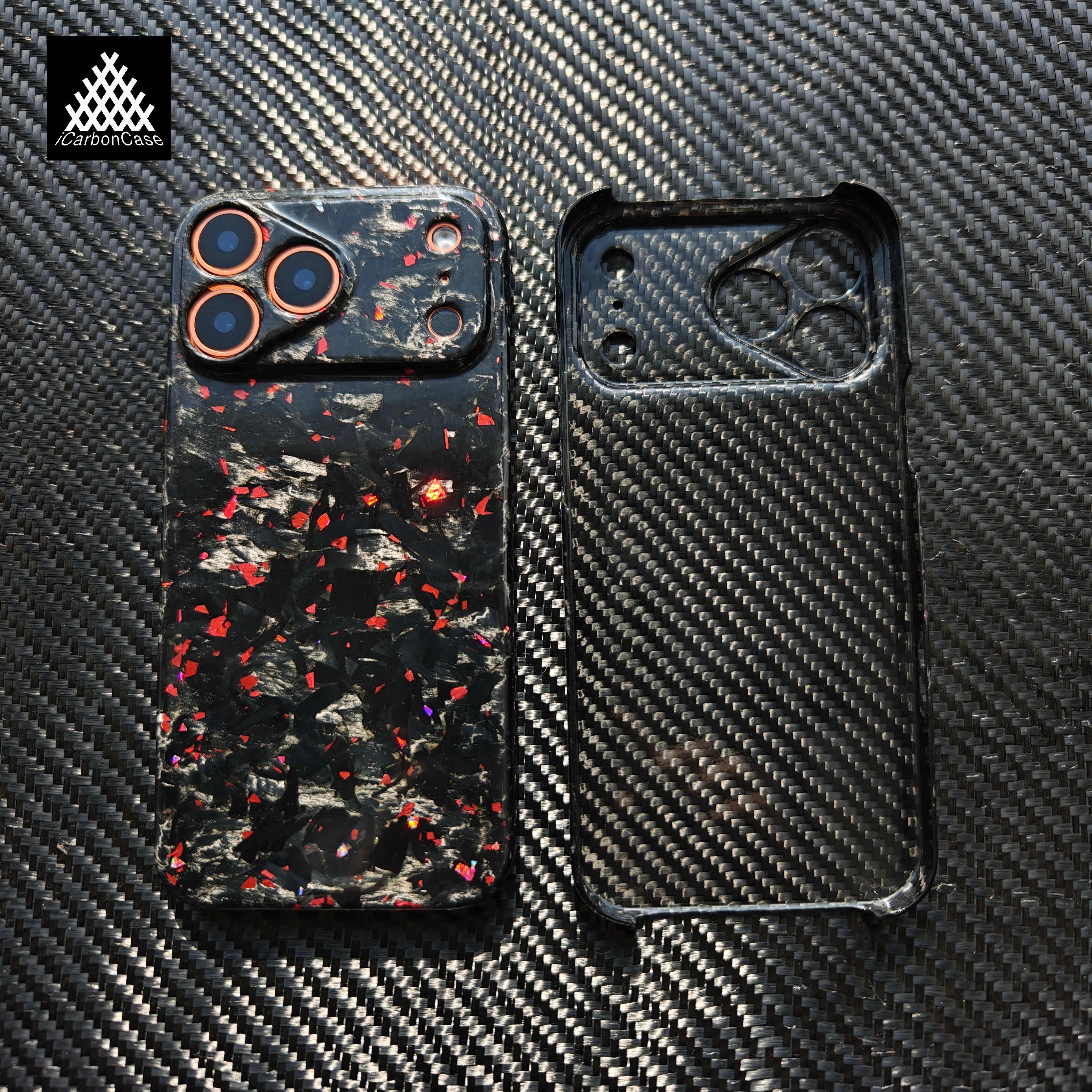 

100% Настоящий Кованый Глянцевый Красный Чехол из Углеродного Волокна для iPhone 17 Pro Max, Ультралегкий Защитный Чехол для Телефона 17Pro 17 Promax Премиум-класса