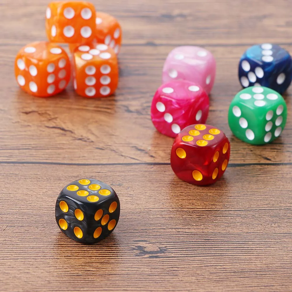 19mm Casino Dice with Razor Edges and Matching Serial Numbers Clear Translucent D6 Royal Craps