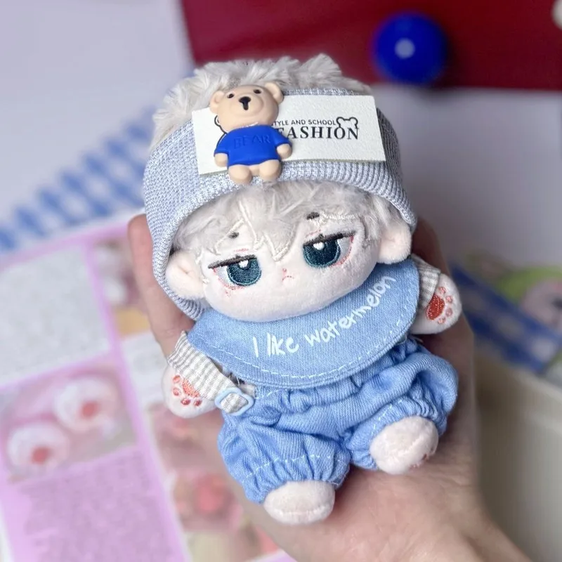 10cm baby clothes cotton doll clothes cute doll one-piece hat set two dolls doll dressing for Kawaii without attributes