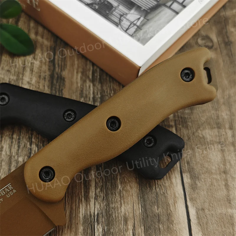 BK18 Hunting Fixed Blade Knife D2 Blade Nylon Glass Fibre Handle with Kydex Sheath Outdoor Camping Tactical Pockt Tool Gift