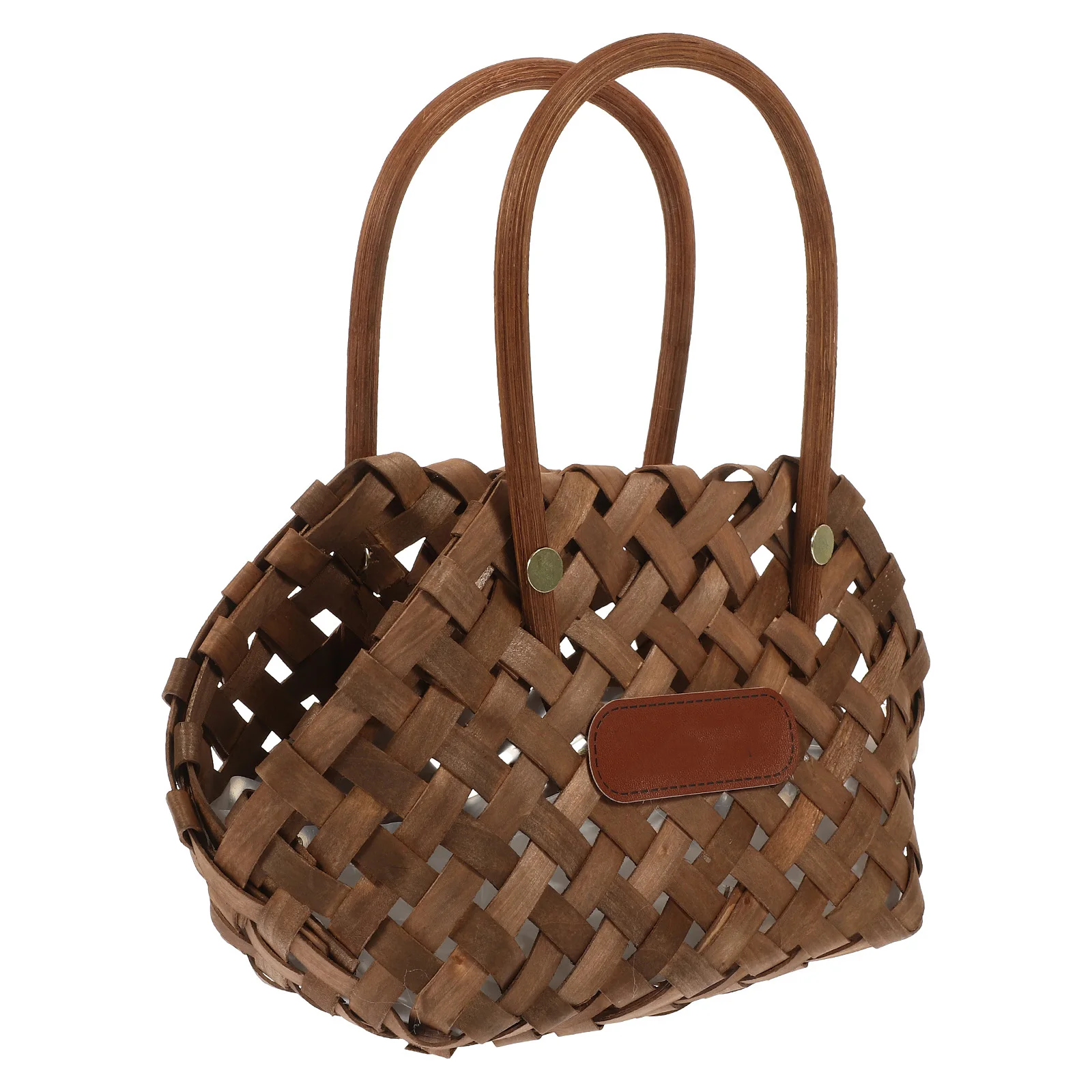 

Woven Baskets Flower Baskets Small Storage Toy Dedicated Coffee Wooden Storage Basket Wooden Shelf Handmade for organizing