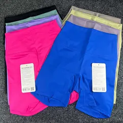 Sport-Yogashorts, Hoge Taille, Ademend, Sneldrogend, Hardlopen, Fietsen, Heuptillen, Hoogwaardige Yogashorts Voor Dames