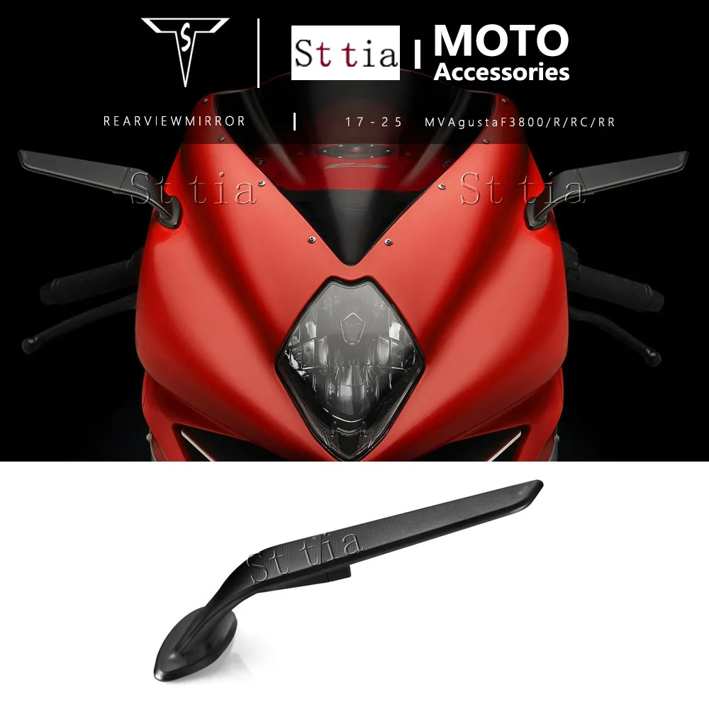

New For MV Agusta F3 800 RR 800 RC 800 R 2017-2025 F3 800 ABS Motorcycle Mirror Adjustable Aluminum Mirror Rearview Mirror