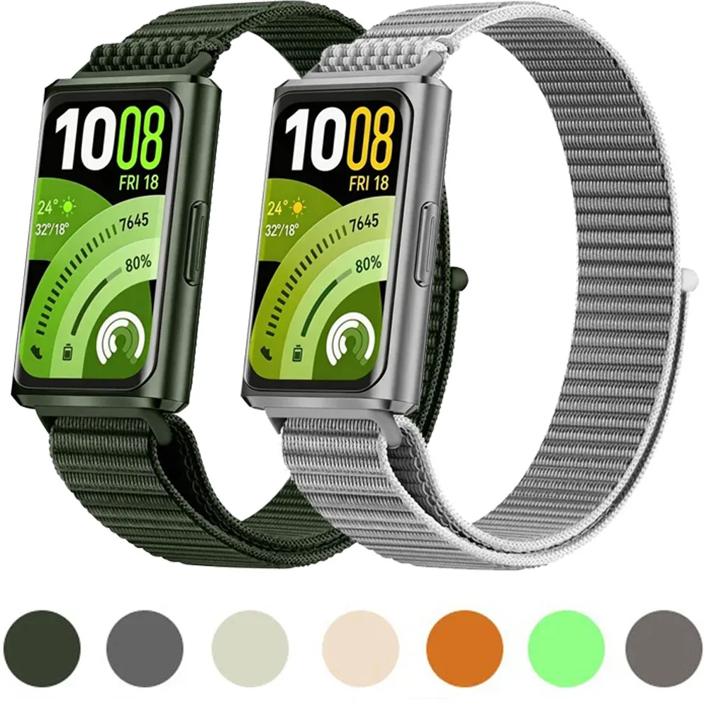 Nylon-Schlaufenarmband für Huawei Band 11 Pro, bequemes, austauschbares Armband, Huawei Band 11 Original, atmungsaktives Armband