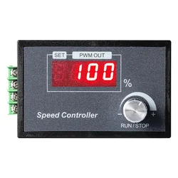 PWM DC Motor Speed Controller 6-60V 30A with Digital Display & Robust PCB - Perfect for Various