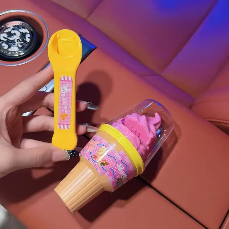 1 セット ABS 給餌プディングアイスクリームおもちゃロールプレイ早期教育ごっこ遊びハウスキッチンおもちゃ子供のため