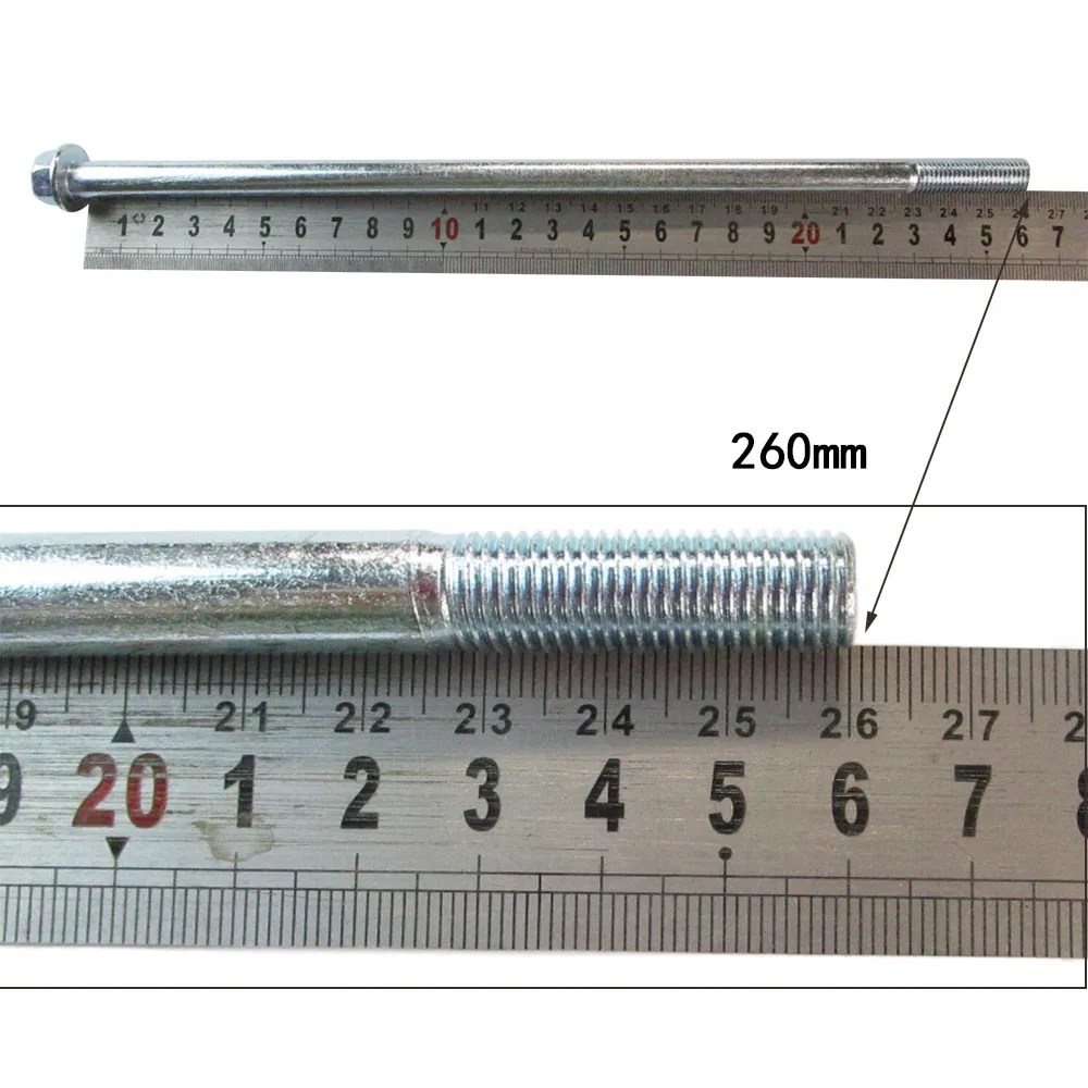 Gasoline diesel generator accessories flange screw M10 * 260 oil engine rotor stator center shaft long bolt