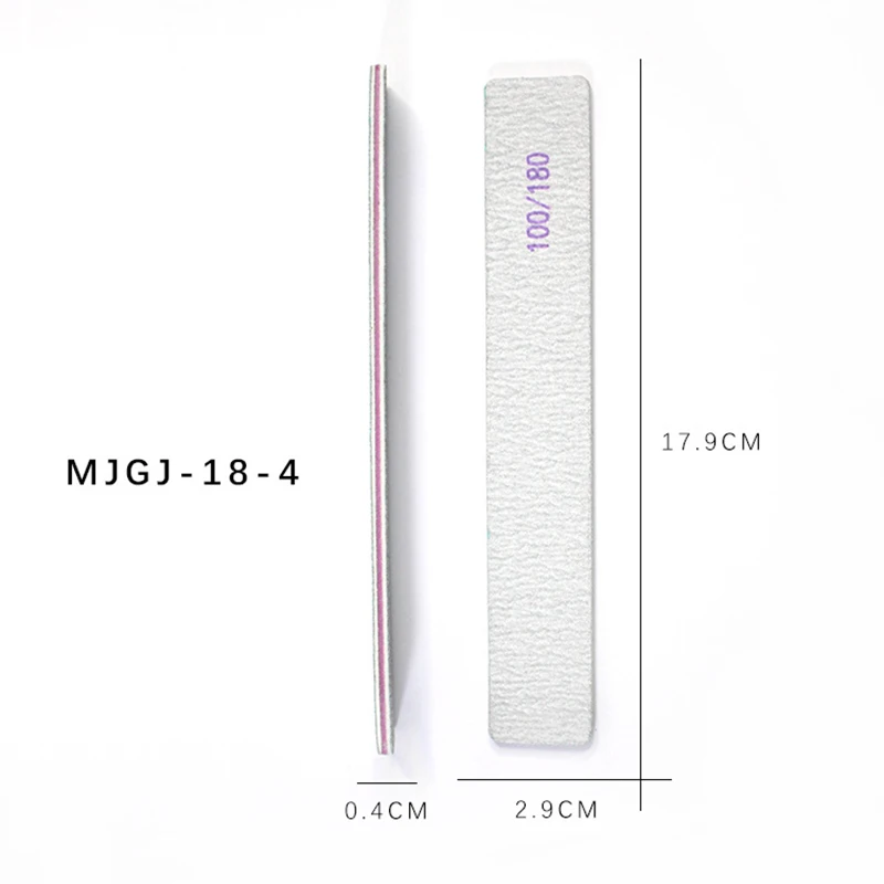 เล็บไฟล์100/180กระดาษทรายเล็บไฟล์ Sanding แฟ้มขัดไฟล์เล็บอุปกรณ์บดเล็บแฟ้มเล็บเครื่องมือ