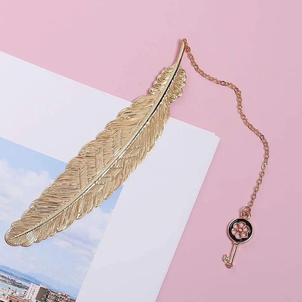 1Pcs Metal Bookmark Retro Design Stable Reliable Page Marker for Readers Writers Bookworms Gift Decoration