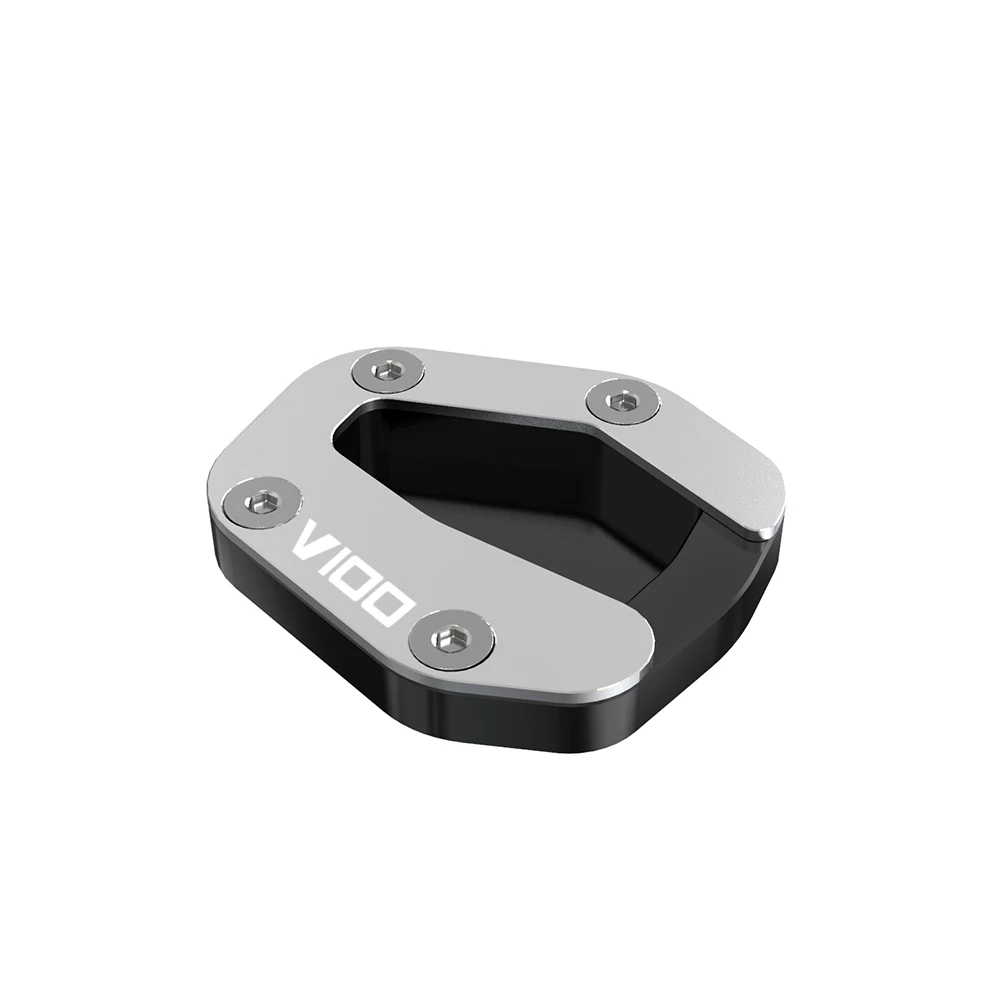 CNC Kickstand Voet Zijstandaard VOOR MOTO GUZZI V100 V100 Mandello S 2023 2024 Accessoires Motorfiets Vergroter Pad Ventieldopjes deel
