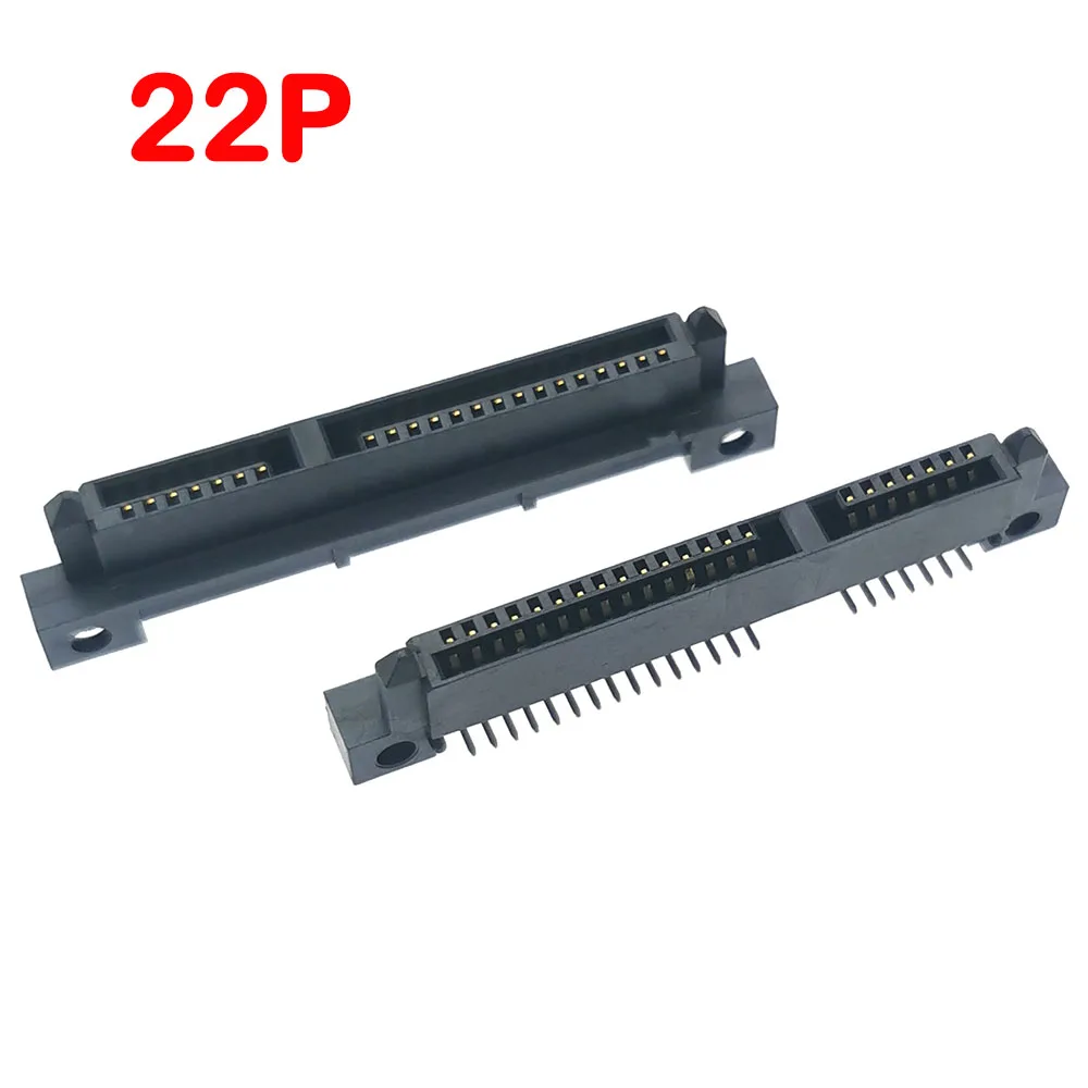 5pcs Notebook SATA 7P+15P 22Pin Female Socket Connector Hard Disk Port 22P SATA HardDisk Interface Socket Slots